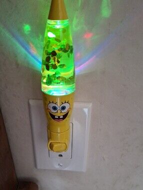 SpongeBob SquarePants Yellow Kids Rain Umbrella and Glow in the dark Nightlight